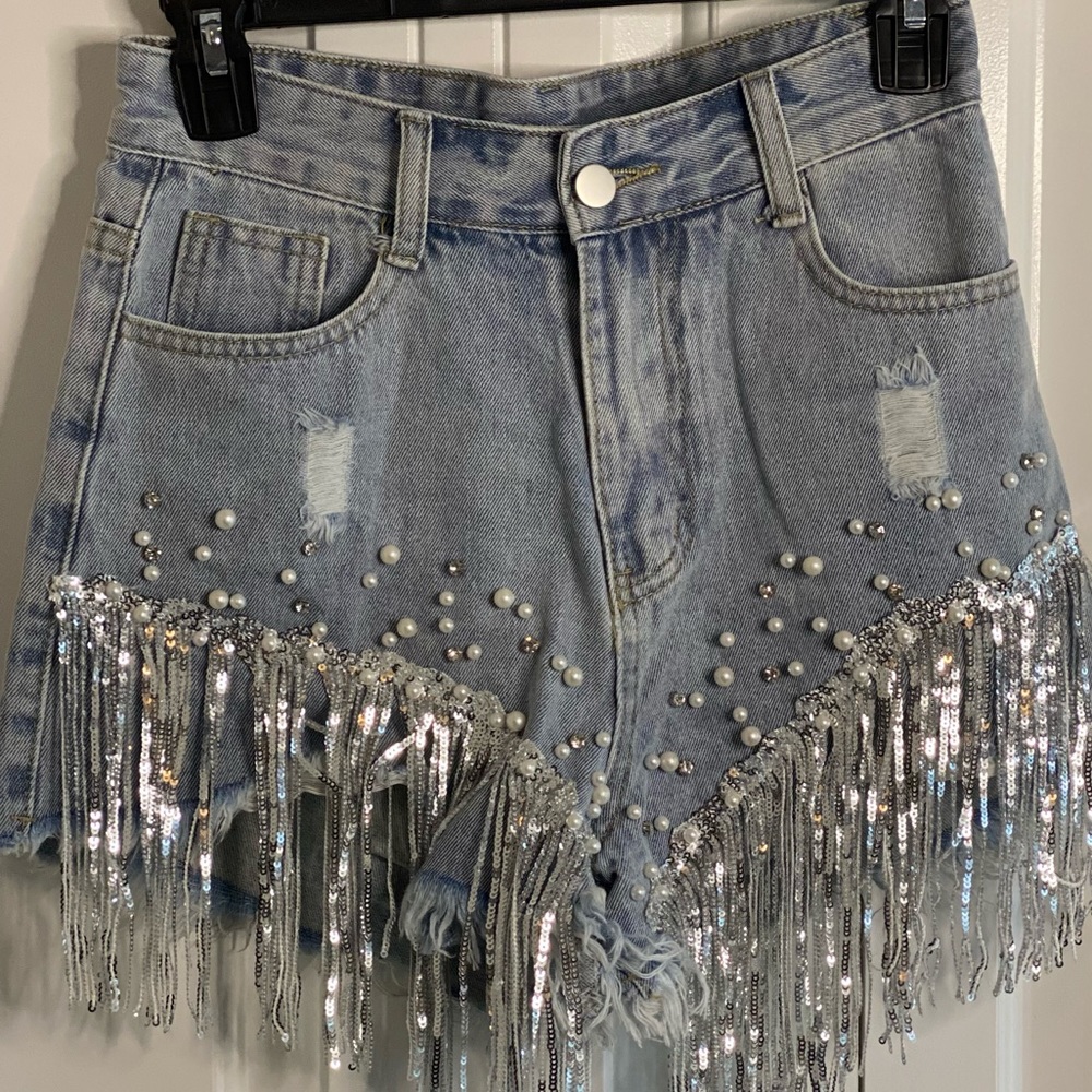 Sequence and Pearl High Waisted Shorts